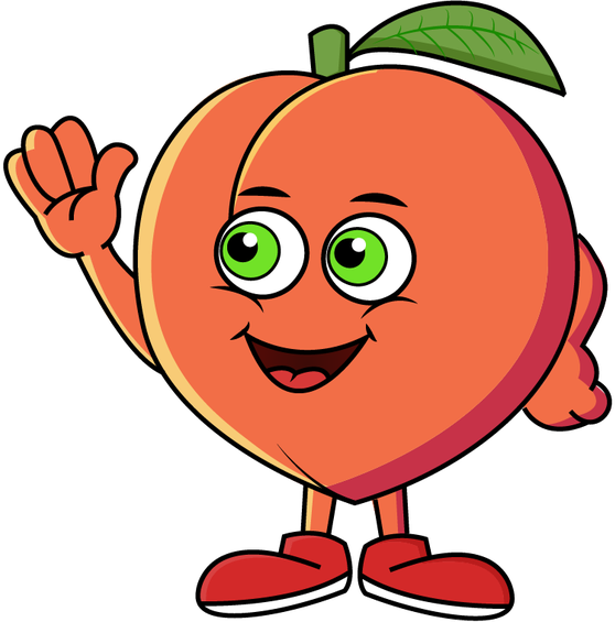 Ivy's Popular Peach — The Crowd Favorite mascot