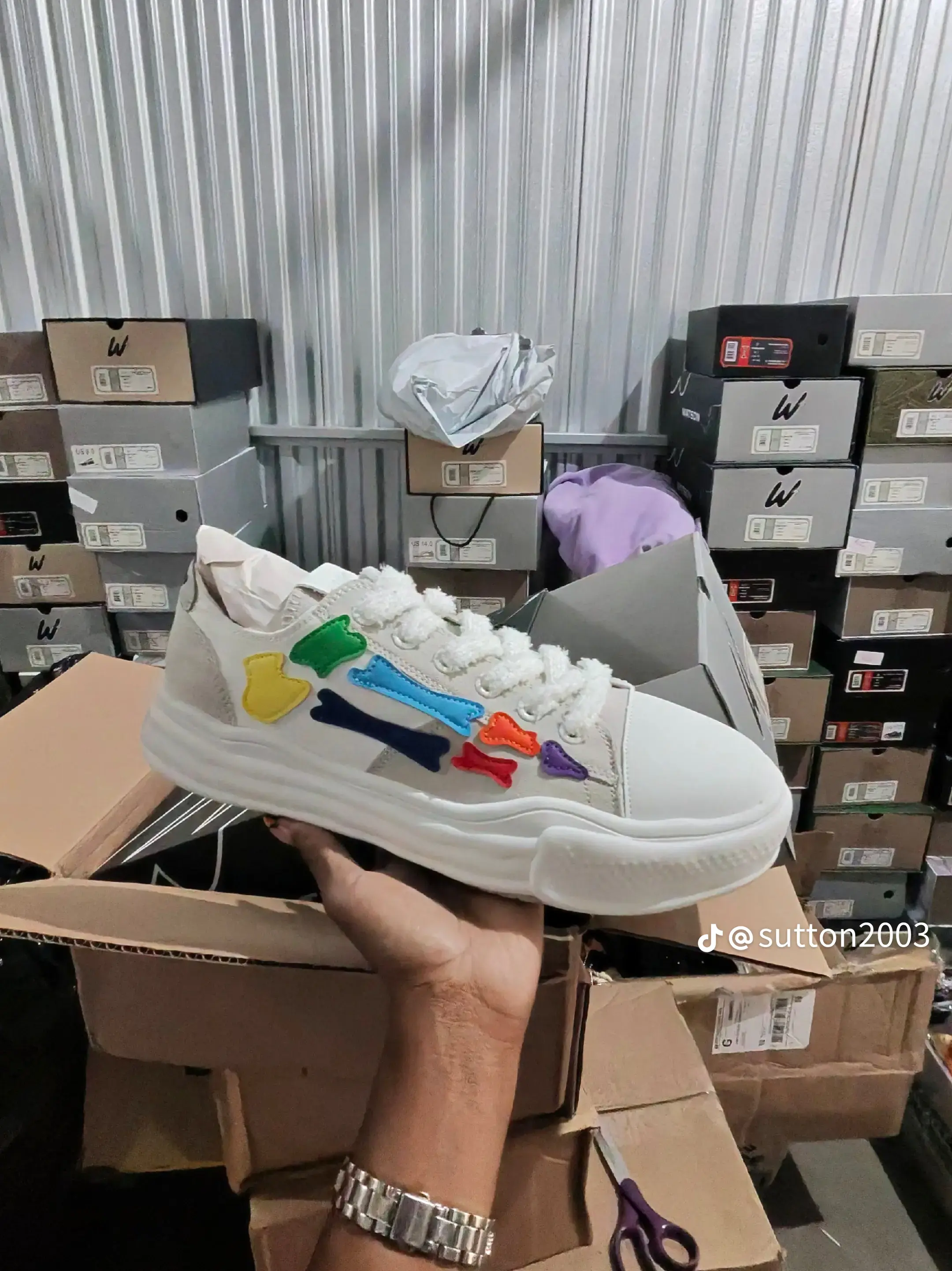 Rainbow Skeleton Sneakers